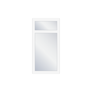 1-Flügel mit Oberlicht Fenster – PVC