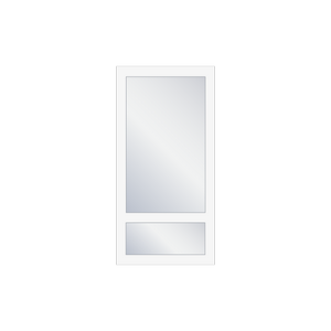 1-Flügel mit Unterlicht Fenster – PVC