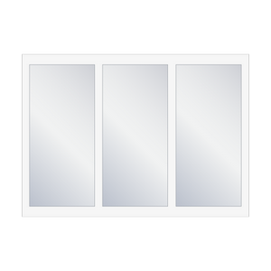 3-flügeliges Fenster - PVC